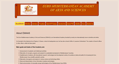 Desktop Screenshot of euromediterraneanacademy.org