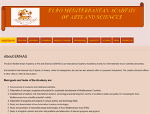 Tablet Screenshot of euromediterraneanacademy.org